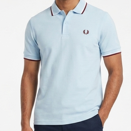 Men's Luxury Polo T-Shirt with Embroidered Logo