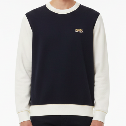 Premium Men’s Crew Neck Sweatshirt with Minimal Logo Design