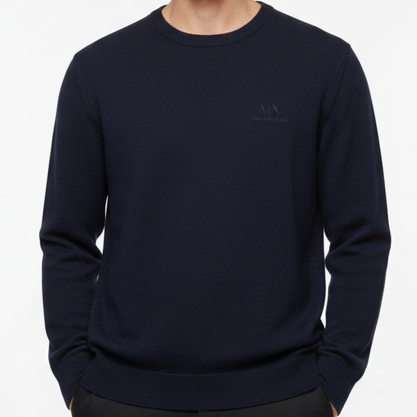 Luxury Design  Solid Pullover With Embroidered Logo
