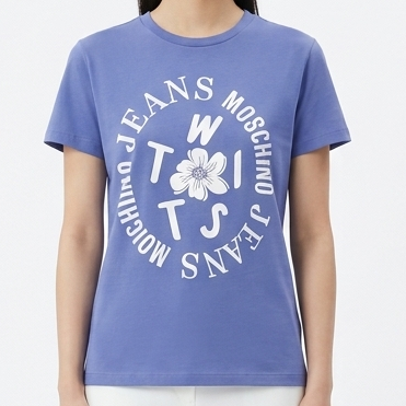 Stylish Women’s Blue Graphic T-Shirt Trendy Casual Wear