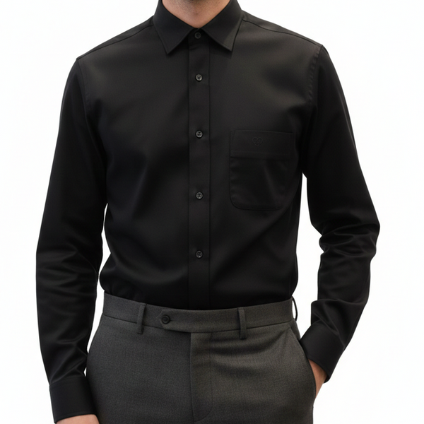 Classic Black Formal Shirt  Timeless Style