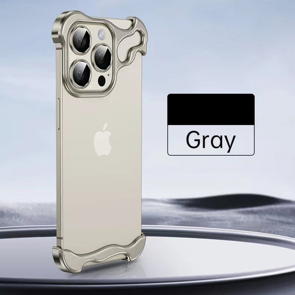 Aluminum Alloy Metal Frame with Camera Rings Cover for iPhone 15 Series