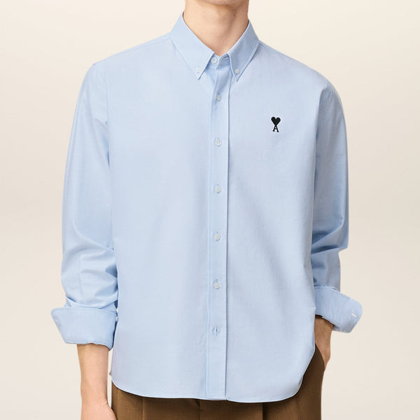 Premium  Button-Down Collar Logo-Embroidered  Shirt