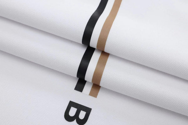 Men's White X Matteo Berrettini Slim-fit Polo Shirt With Stripes