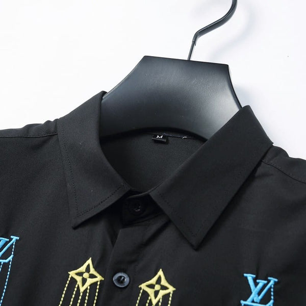 Premium Embroidery Logo With Star Effect  Shirt