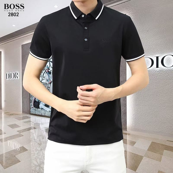 Luxury Trendy Polo Collar  Shirt With Branded Embroidery Logo