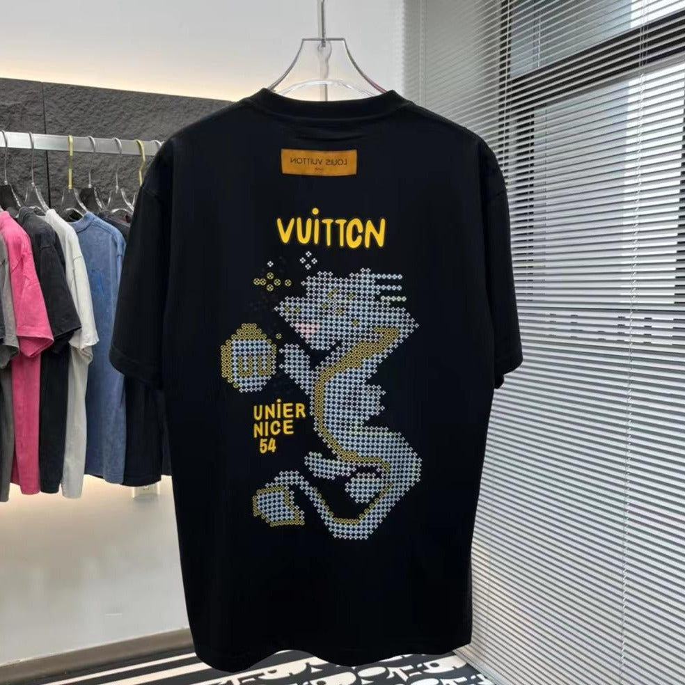 Premium  Graphic Print  Dragon Drop Shoulder T-shit