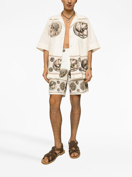 Luxury Shirt and  Shorts  With Printed Coins