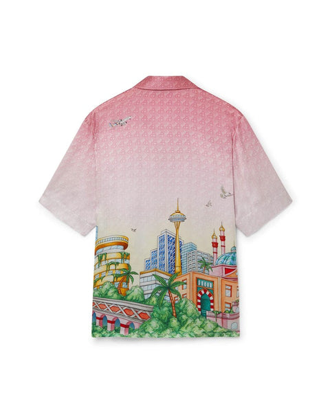 Morning City View Drop Shoulder  Shirt