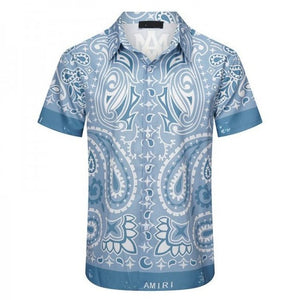 Premium Blue Tapestry Bandana Shirt