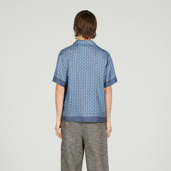 Geometric Interlocking G Print Hawaii shirt