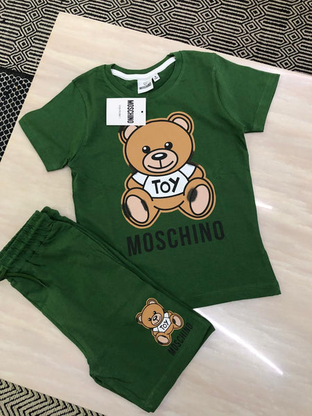 Premium Cotton Lycra T-shirt With Short Set For Kids