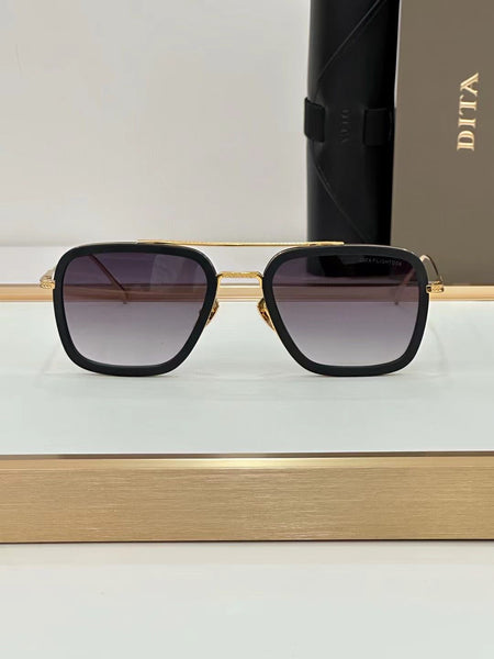 Luxury Thin Metal  Designer Square Fame Sunglass