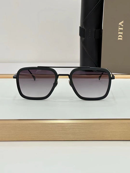 Luxury Thin Metal  Designer Square Fame Sunglass