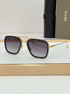 Luxury Thin Metal  Designer Square Fame Sunglass