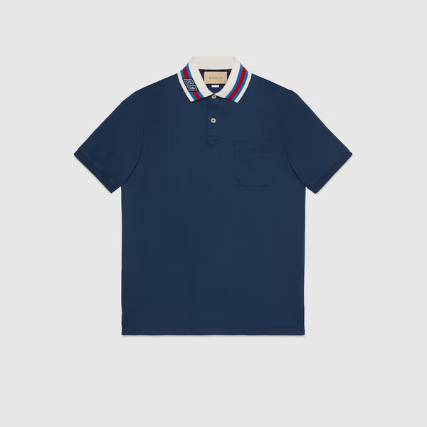 Premium Piquet Polo T-shirt with  Square GG