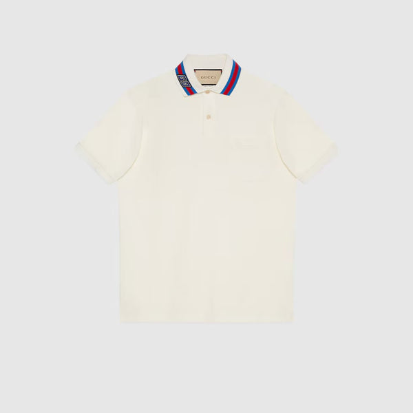 Premium Piquet Polo T-shirt with  Square GG