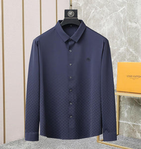 Premium Contrasting Monogram Formal Shirt