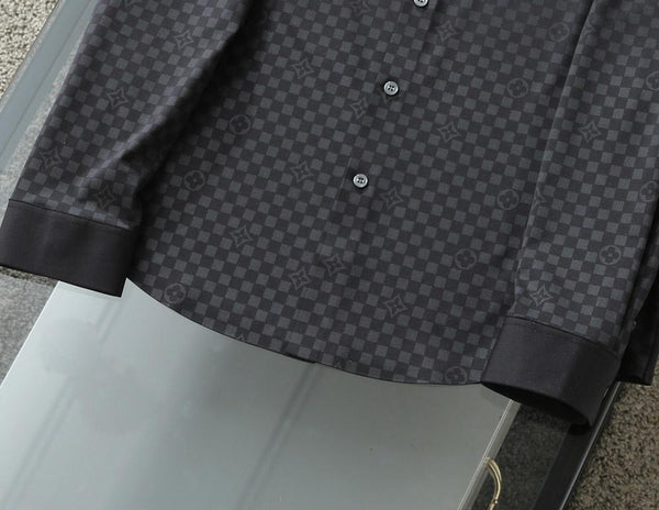 Premium Contrasting Monogram Formal Shirt