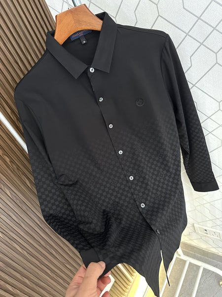 Premium Contrasting Monogram Formal Shirt