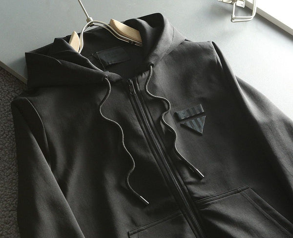 Luxurious Comfort Premium Zip-Up Black Hoodie