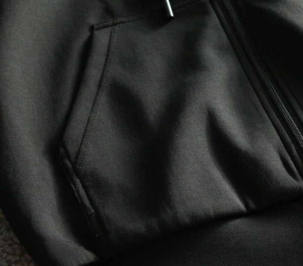 Luxurious Comfort Premium Zip-Up Black Hoodie