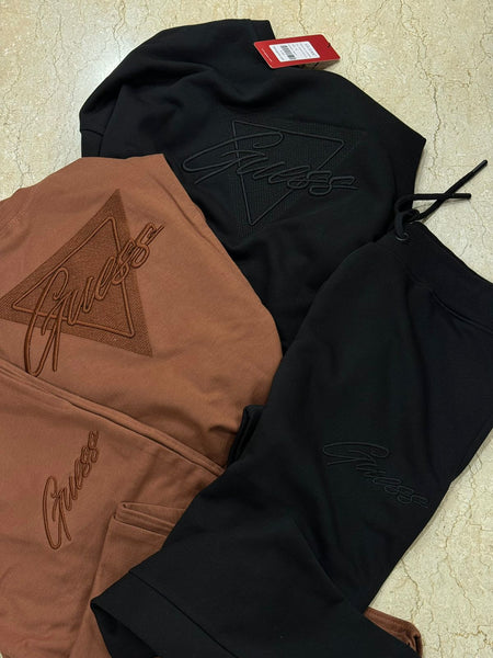 Premium Embossed Logo Round Neck Tracksuit