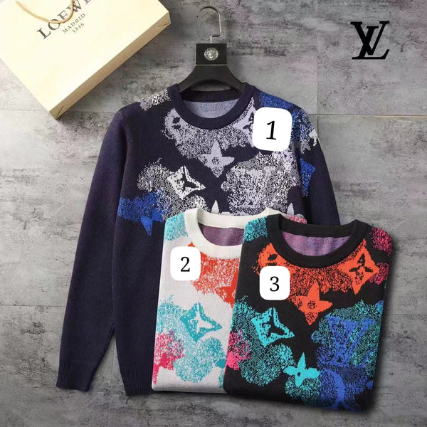 Multi-Color Brand Printed Pullover