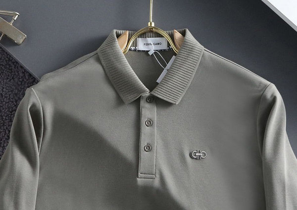 Premium Quality Polo Collar Full Sleeve T-shirt