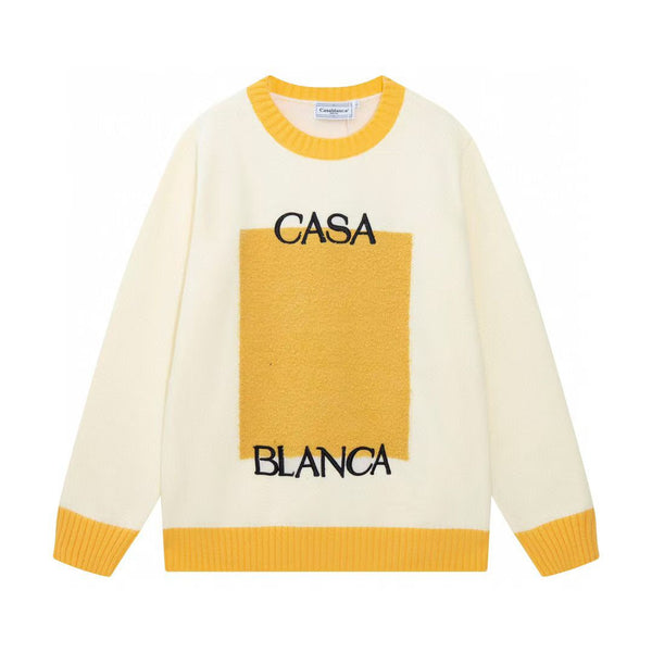 Premium Logo-Embroidered Colour Block  Pullover