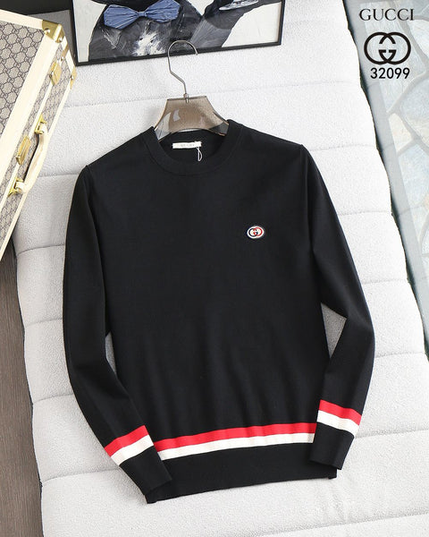 Men Regular Fit Crew-Neck Pullover