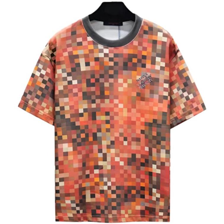 Premium Quality Pixel Print Drop Shoulder Tee