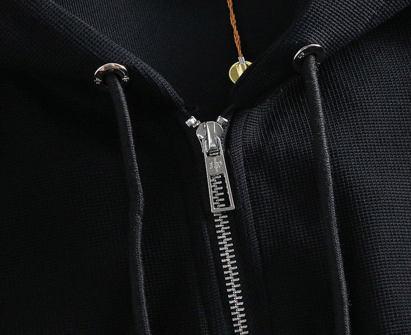 Panelled Zip-Front Hoodie For Men