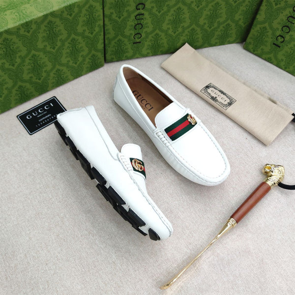 Premium GG Logo With Web Strap  Loafers