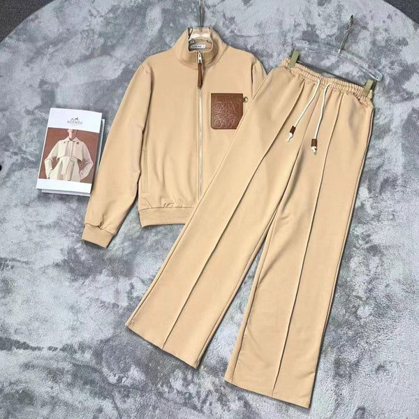 Luxurious Comfort Women's Patched Logo Track Set