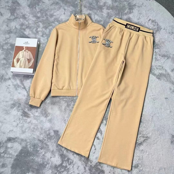 Premium Women's Tracksuit With Embellished Logo