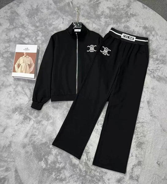 Premium Women's Tracksuit With Embellished Logo