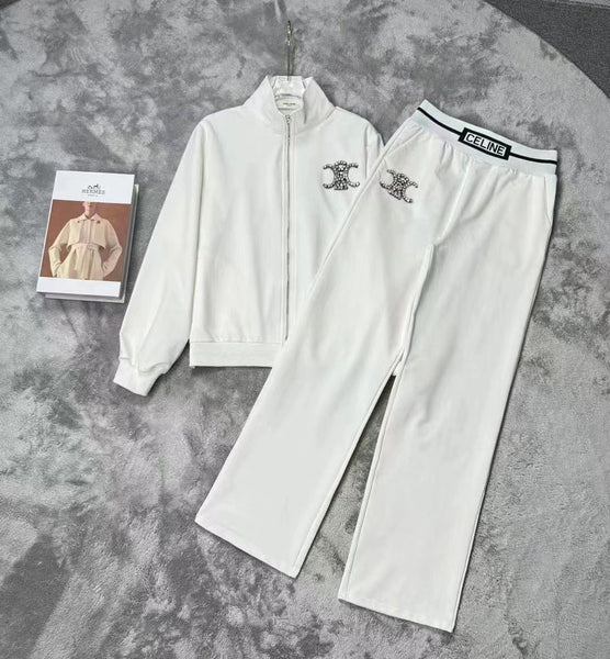 Premium Women's Tracksuit With Embellished Logo