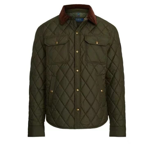 Premium Men's Green Brentford Quilted Jacket