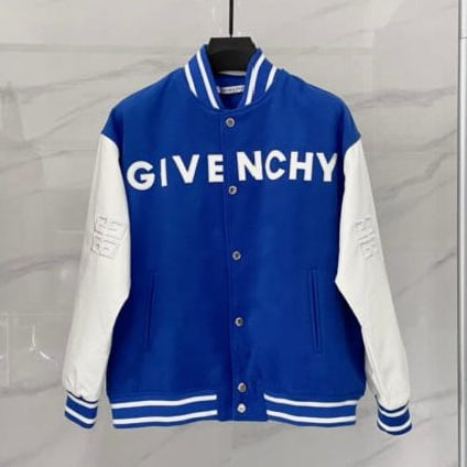 Premium Logo-Print Varsity Jacket