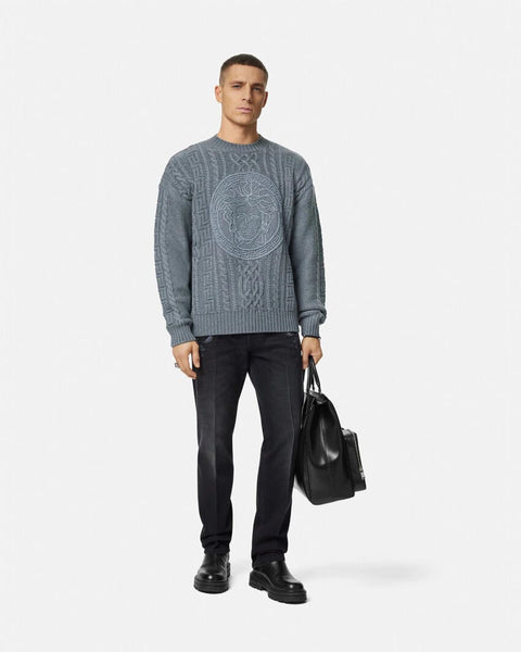 Medusa Cable-Knit Sweater