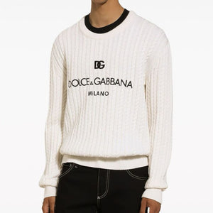 Premium Crew-Neck cable-Knit Jumper