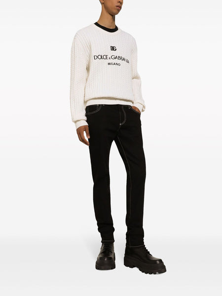 Premium Crew-Neck cable-Knit Jumper