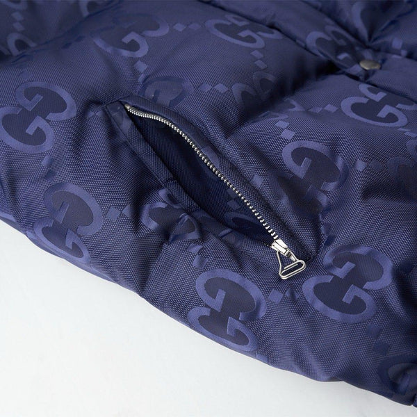 Luxury  Logo-Jacquard Quilted Shell Down Jacket