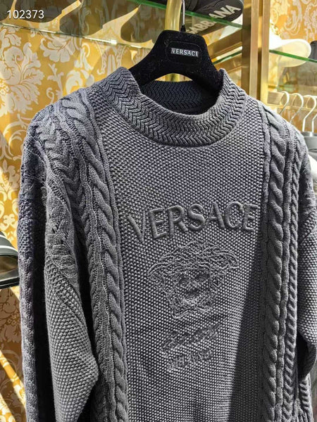 Imported Medusa Milano Cable-Knit Pullover