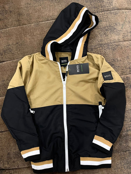 Kids' Hooded Jacket With Signature Stripes