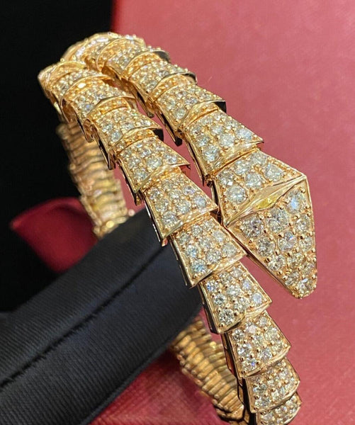 Round Brilliant Diamonds CutSerpent Viper Bracelet