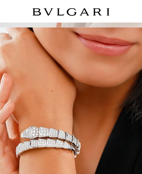 Round Brilliant Diamonds CutSerpent Viper Bracelet