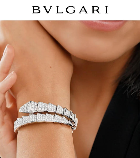 Round Brilliant Diamonds CutSerpent Viper Bracelet