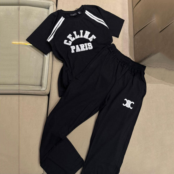 Premium Round Neck Embroidered Logo Co-Ordinator For Women